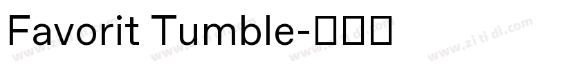 Favorit Tumble字体转换